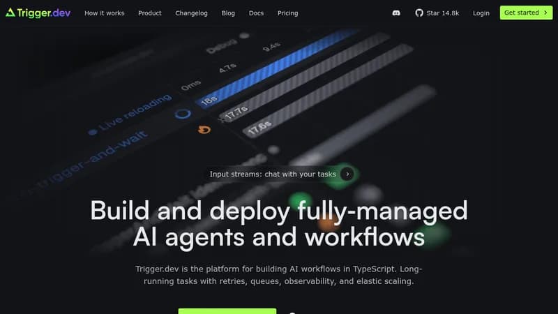 trigger.dev website
