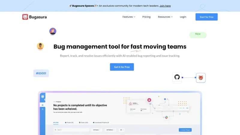 Bugasura screenshot