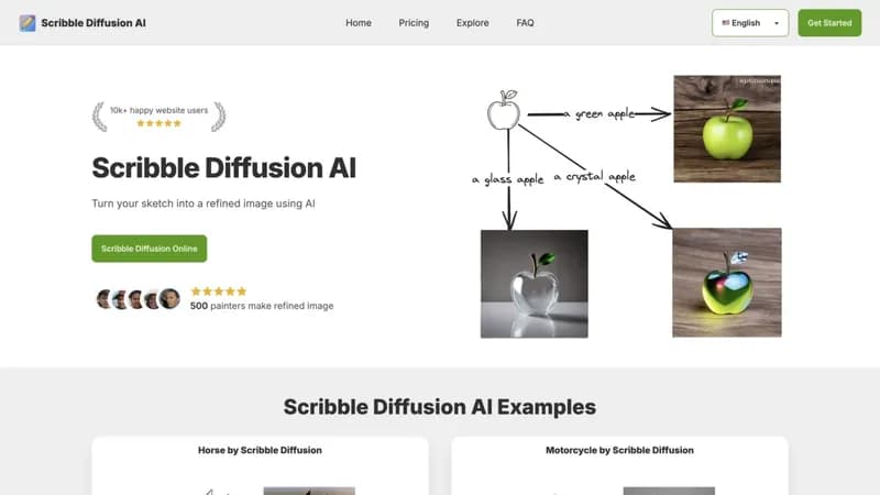 Scribble Diffusion AI screenshot