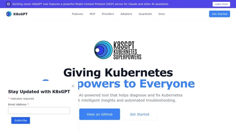 k8sgpt website