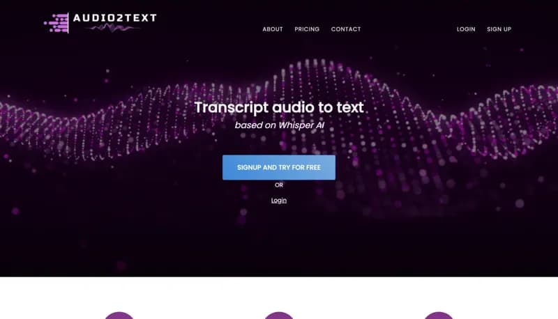 Audio2Text screenshot