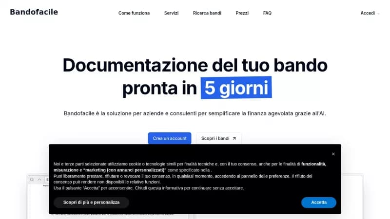 Bandofacile screenshot