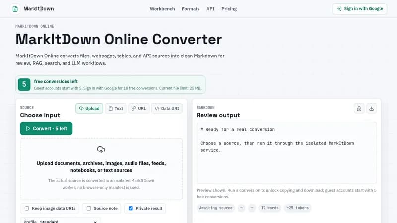 markitdown.store website