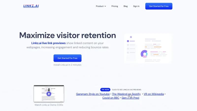 Linkz.ai screenshot