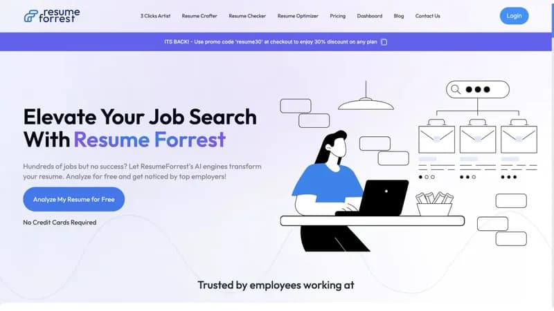 Resume Forrest screenshot