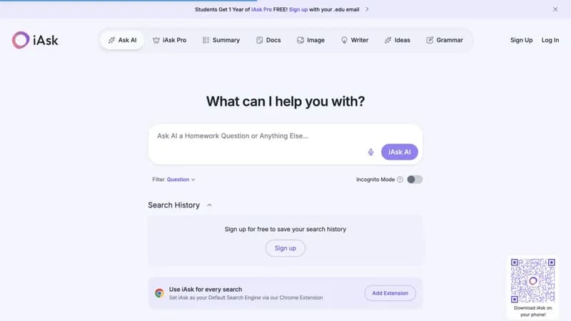iAsk.AI screenshot