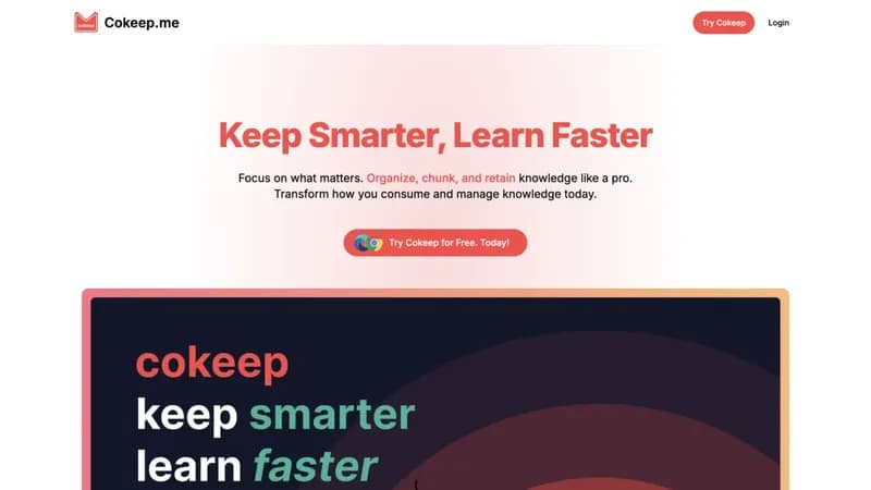Cokeep screenshot