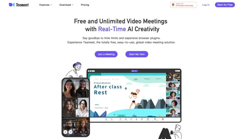 Teameet screenshot