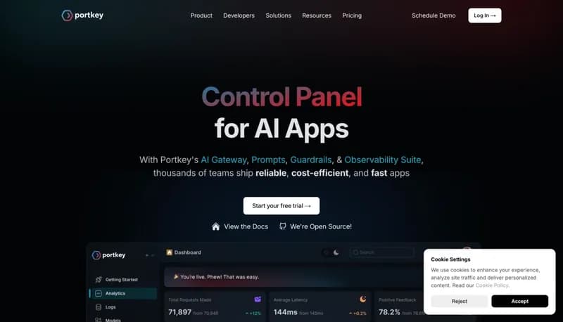 Portkey screenshot