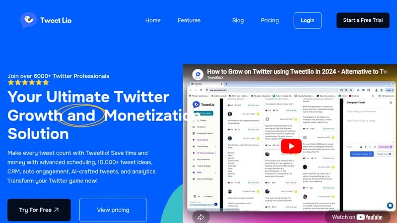tweetlio website