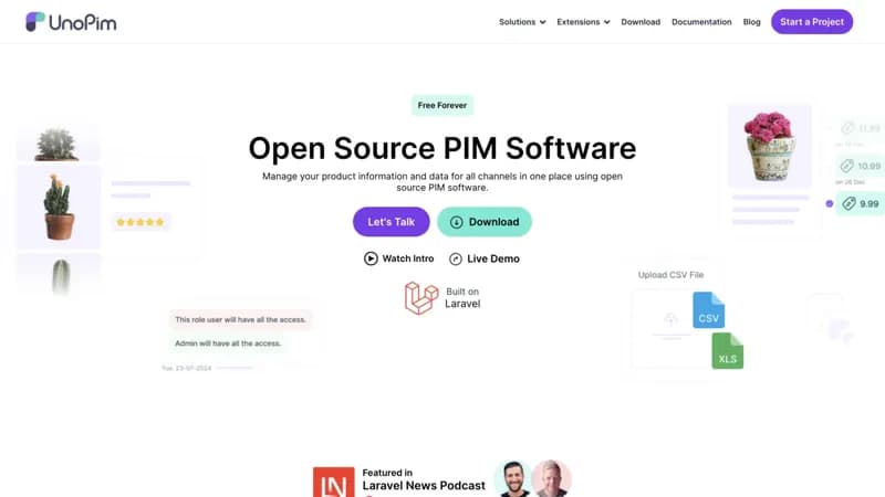 UnoPim screenshot