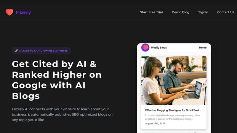 frizerly ai website