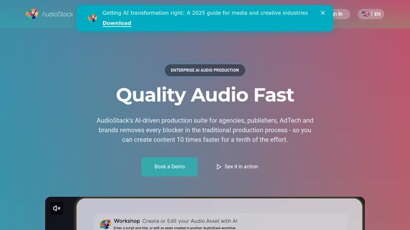 audiostack website