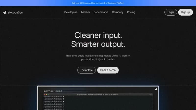 ai-coustics website