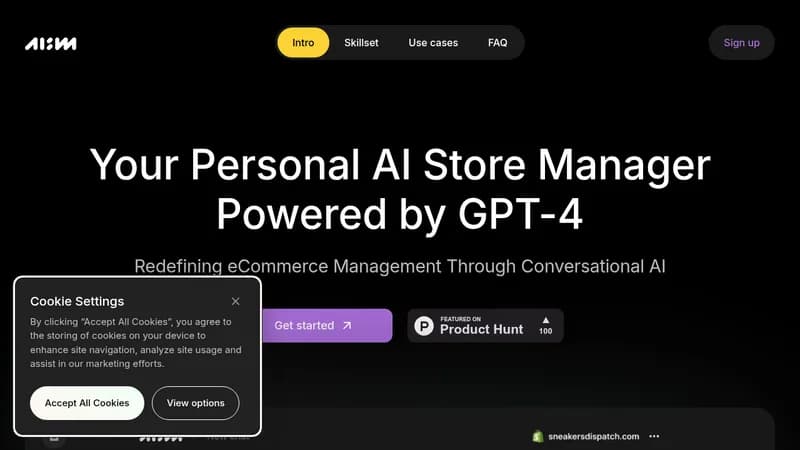 ai store manager website