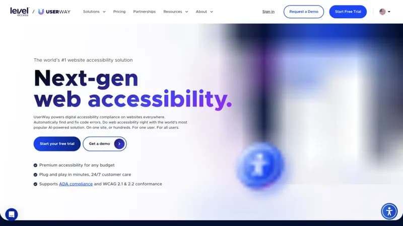 UserWay screenshot