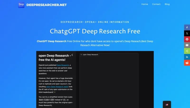 ChatGPT Deep Research Free screenshot