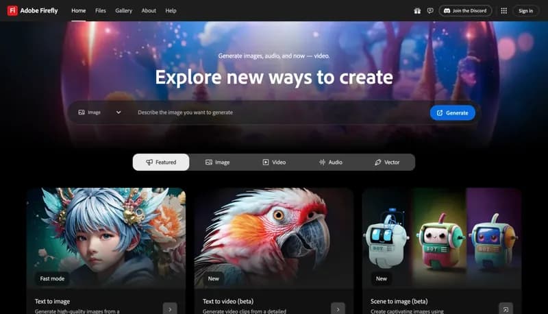 Adobe Firefly screenshot