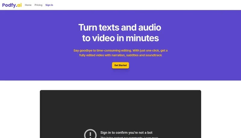 Podfy.ai screenshot
