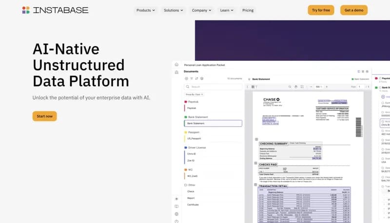 Instabase AI Hub screenshot