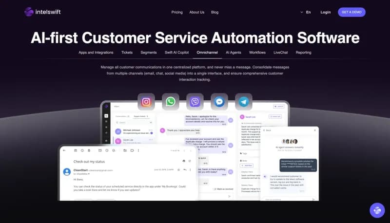 Intelswift screenshot
