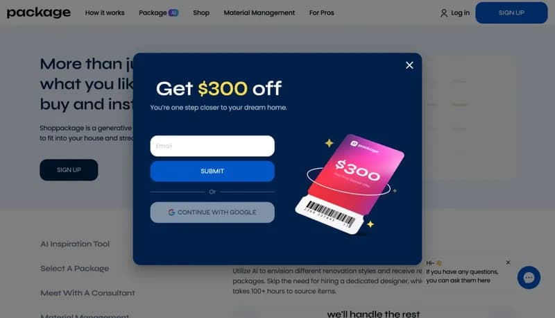 Package AI screenshot