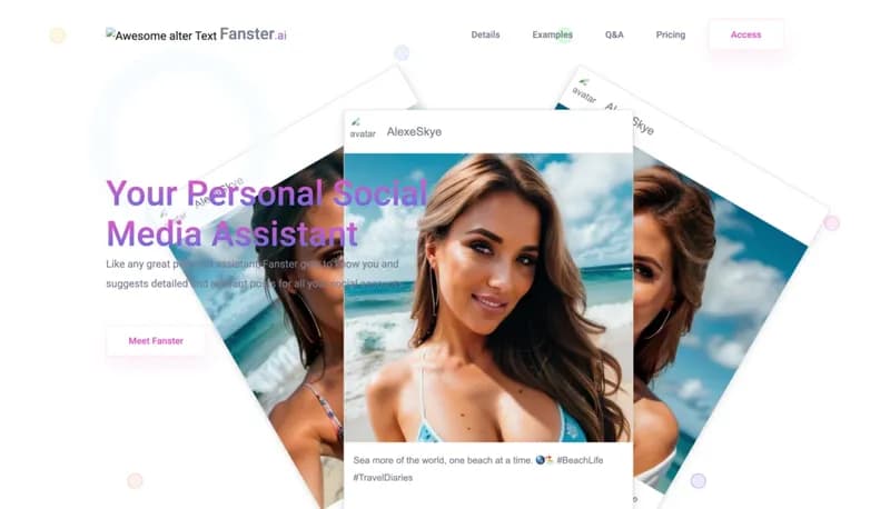 Fanster.ai screenshot