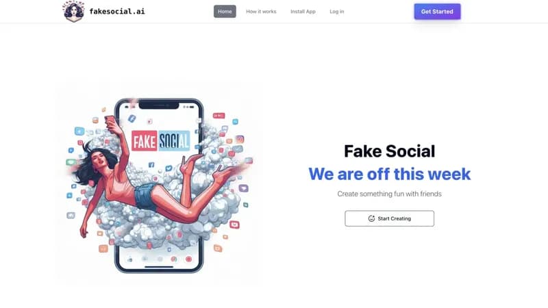 Fake Social screenshot