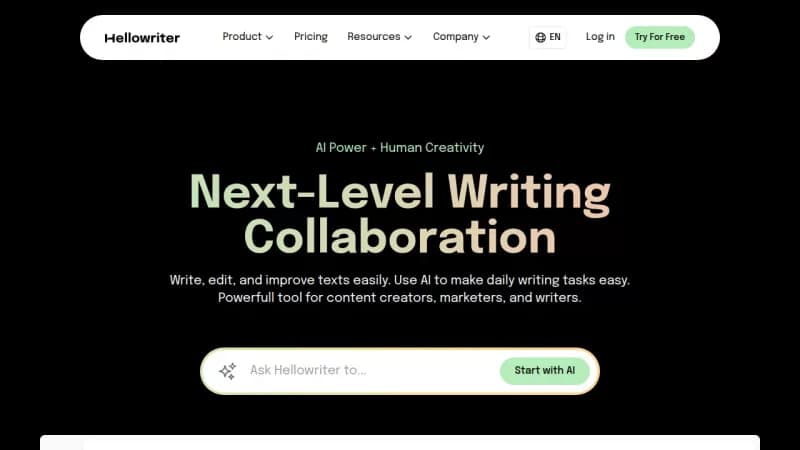 Hellowriter screenshot