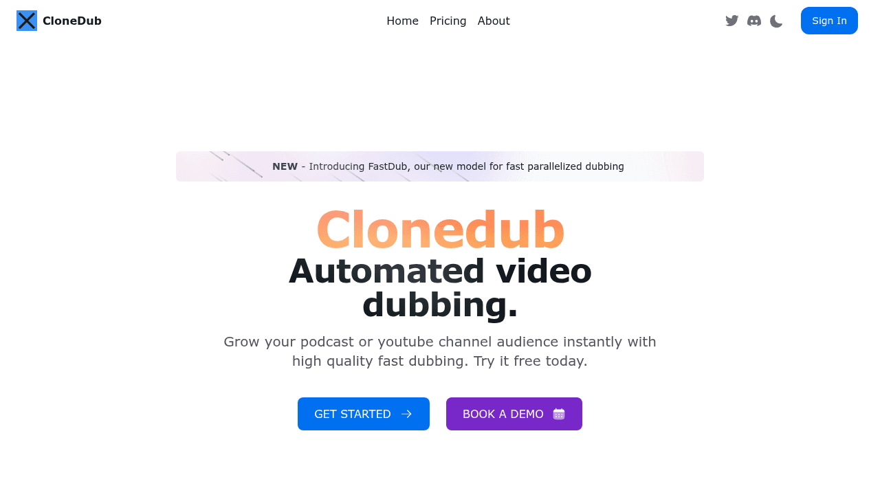 clonedub website