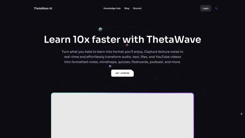 Thetawave AI screenshot