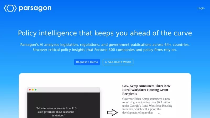 Parsagon screenshot