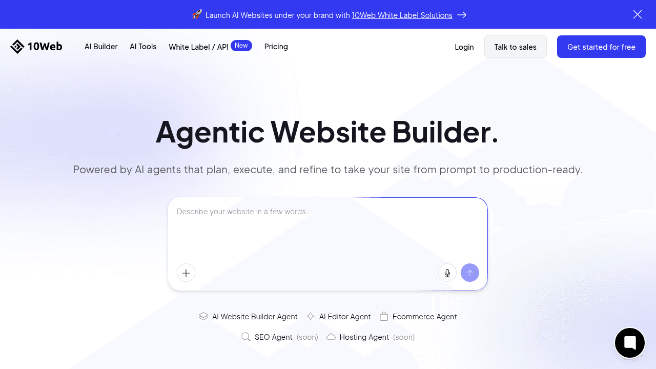 10web ai website builder website
