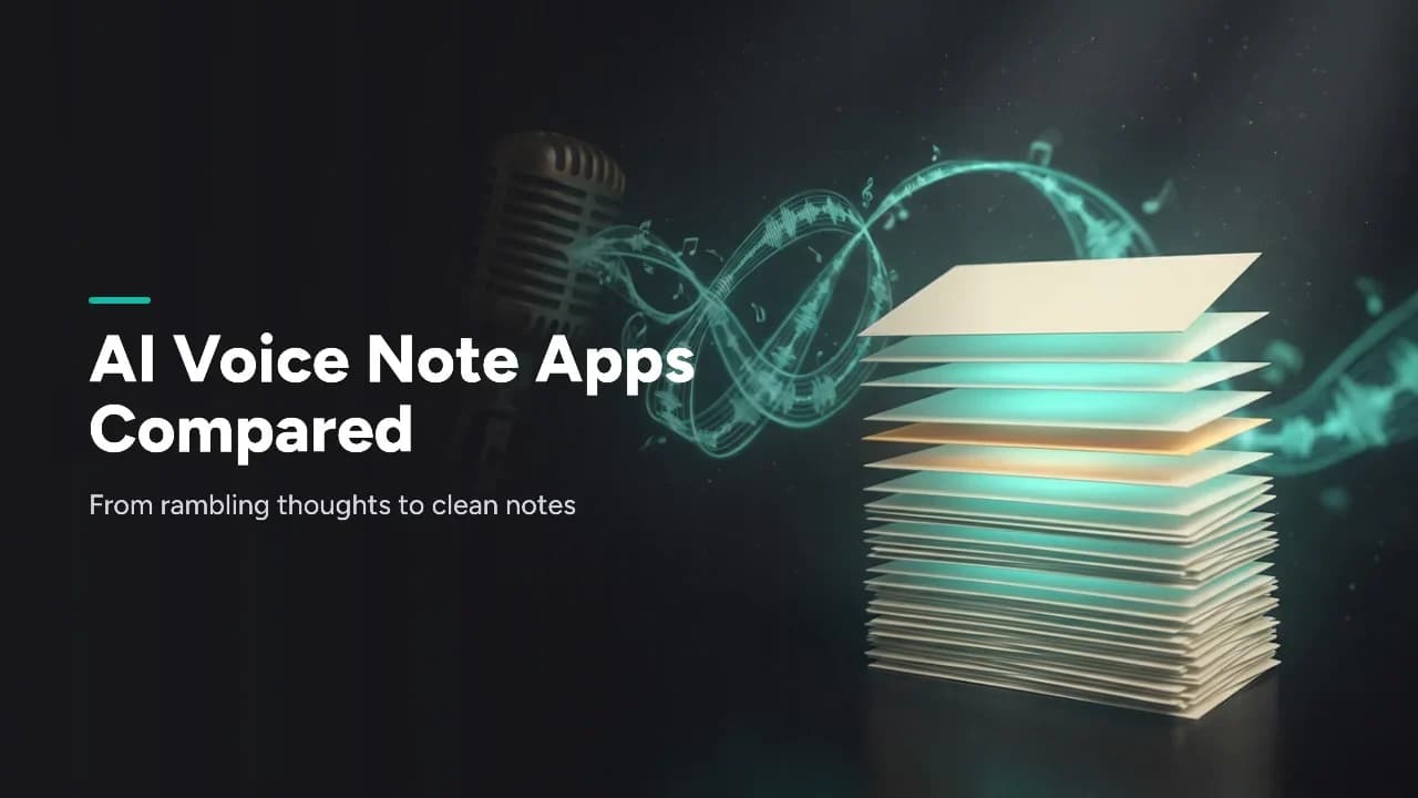 Featured image for AI Voice Note Apps Compared: Ramble to Tasks (2026)