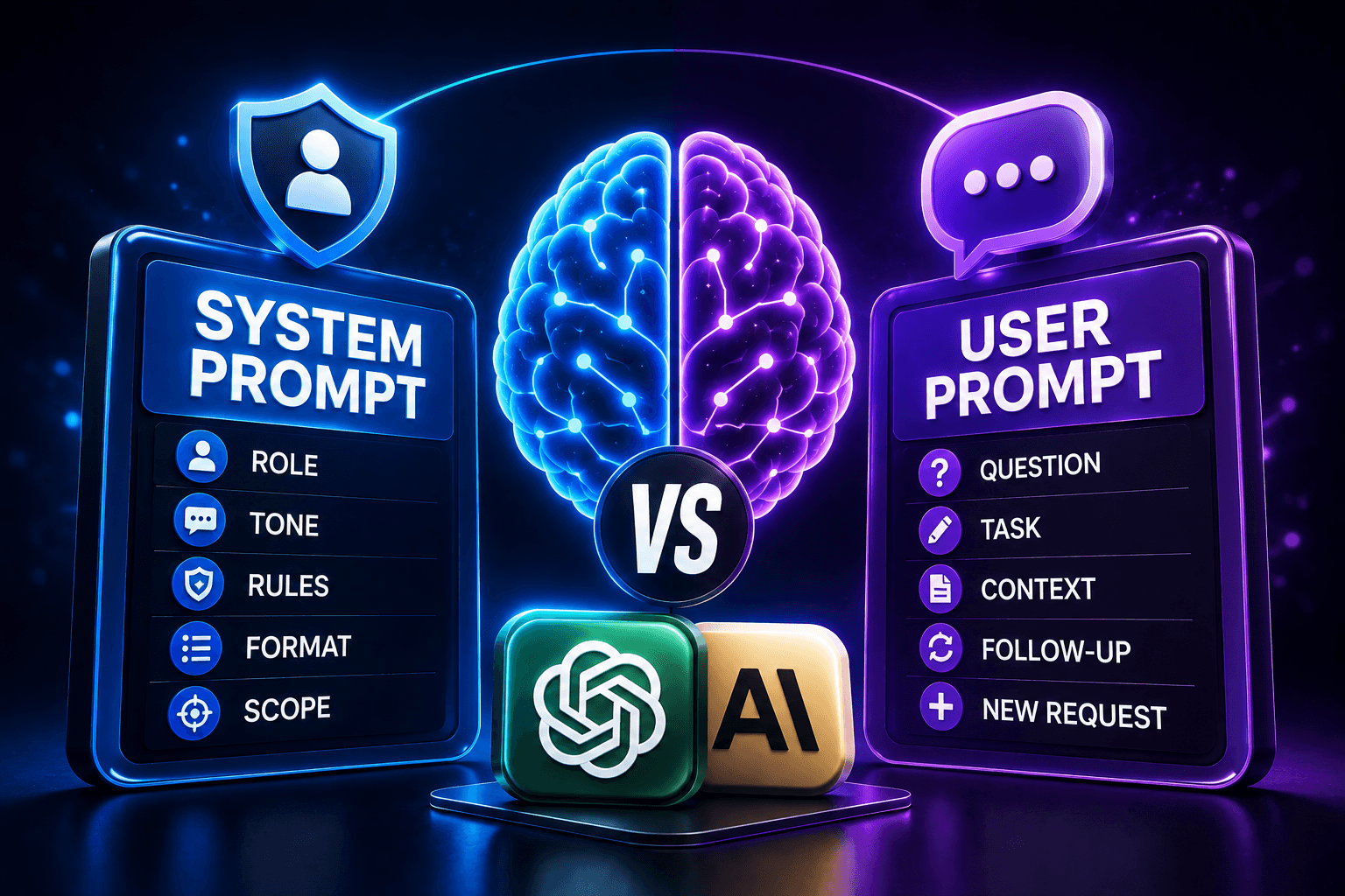 Featured image for System Prompts vs User Prompts: Why Most People Are Prompting Claude and ChatGPT Wrong