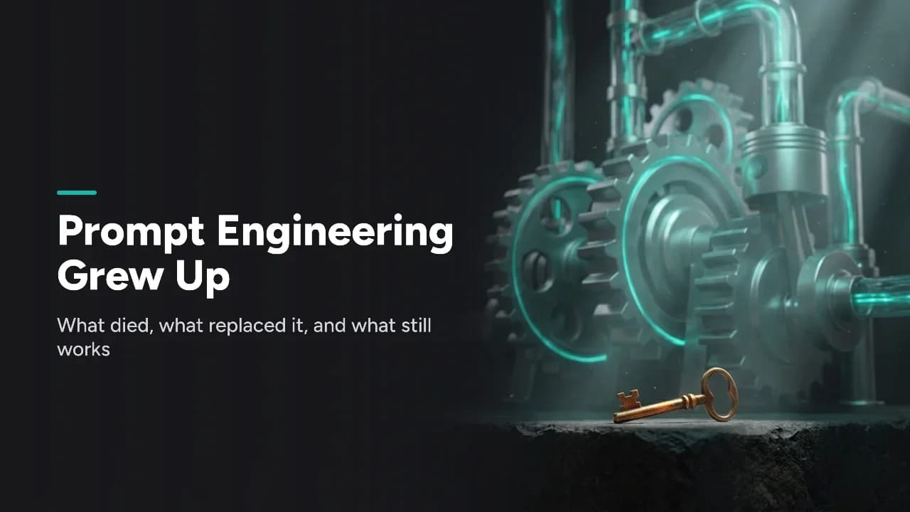 Featured image for Is Prompt Engineering Dead? What Actually Changed in 2026