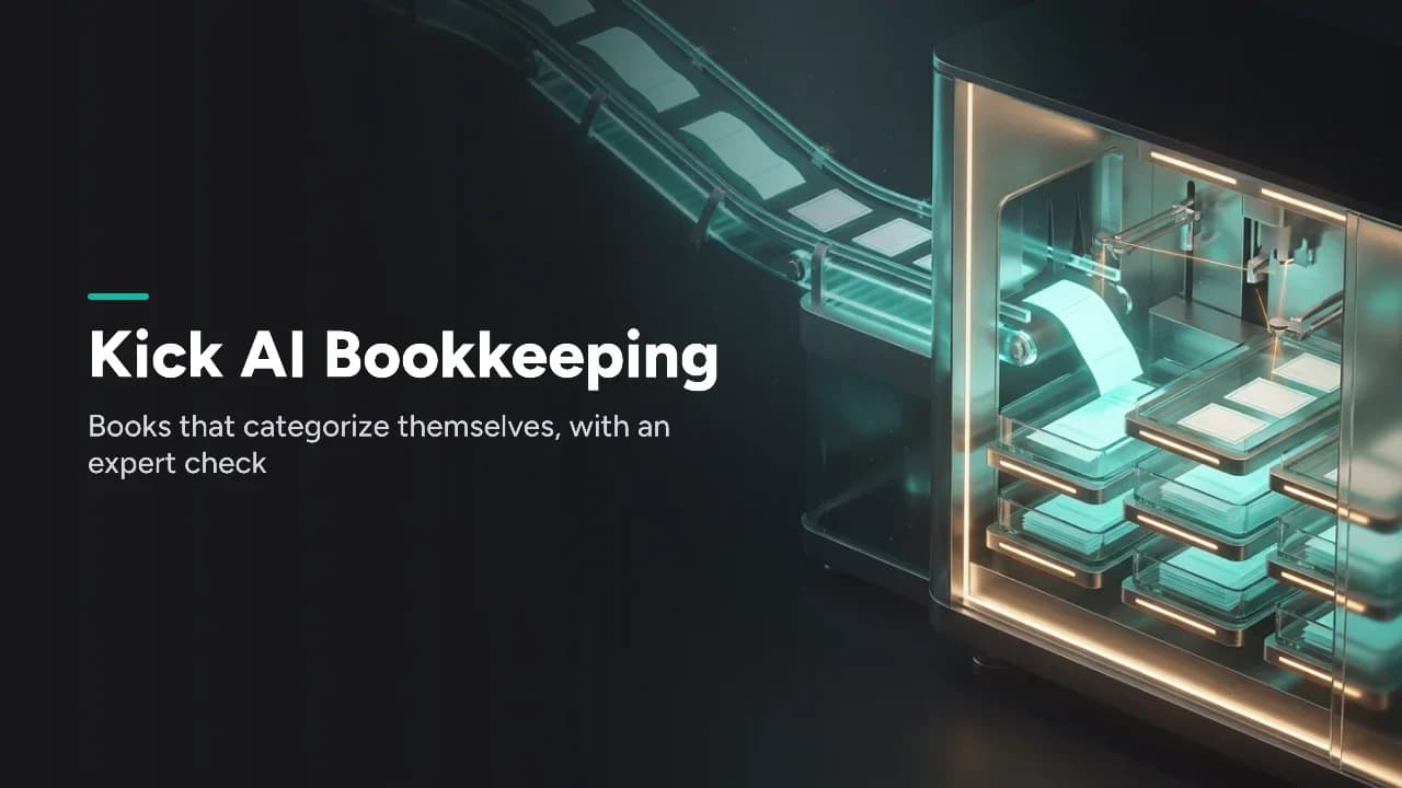 Featured image for Kick AI Bookkeeping in 2026: What It Does and Costs