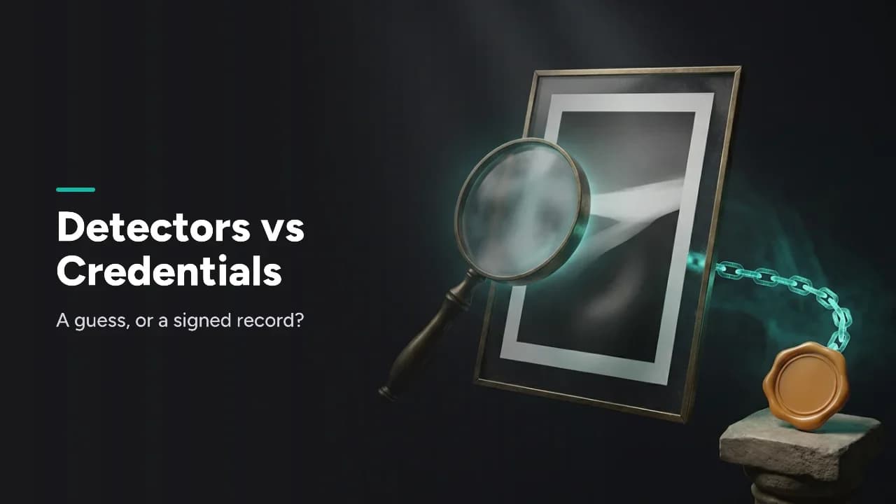 Featured image for What Actually Verifies an Image in 2026: AI Detectors vs Content Credentials