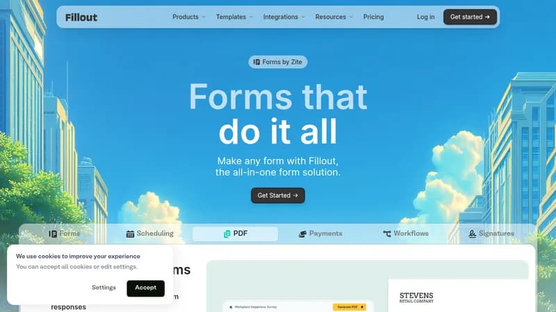 fillout website