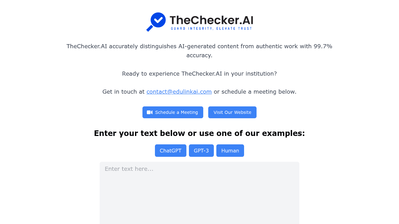 thechecker.ai website