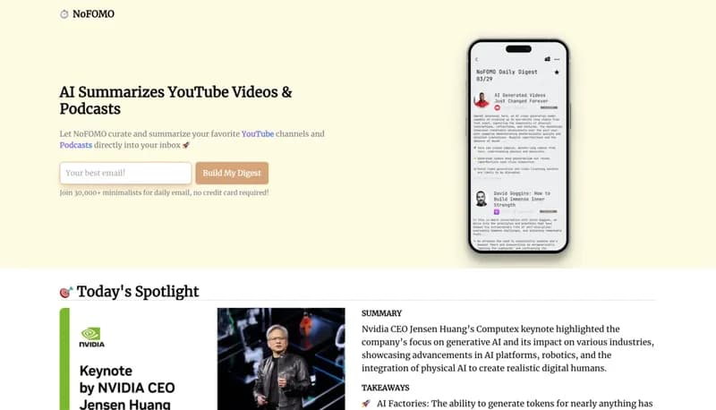 NoFOMO screenshot