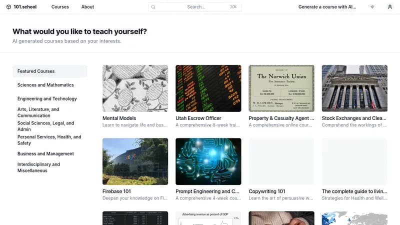 101.school website
