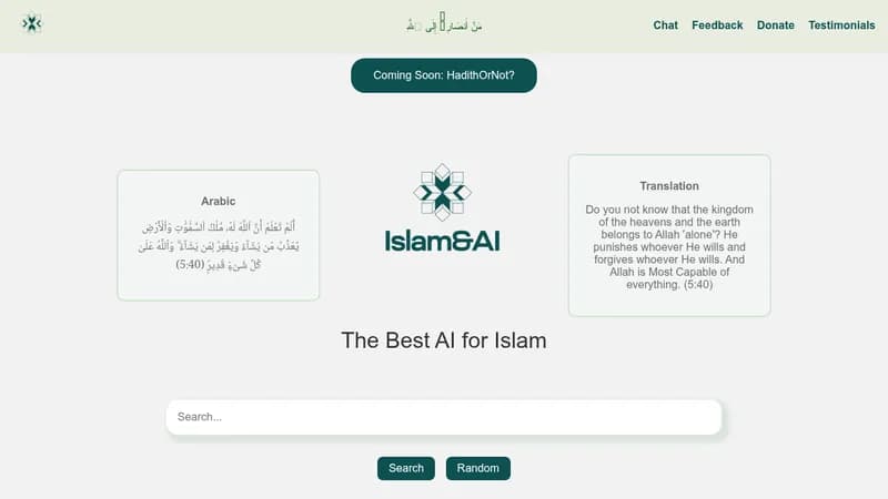 islam & ai website