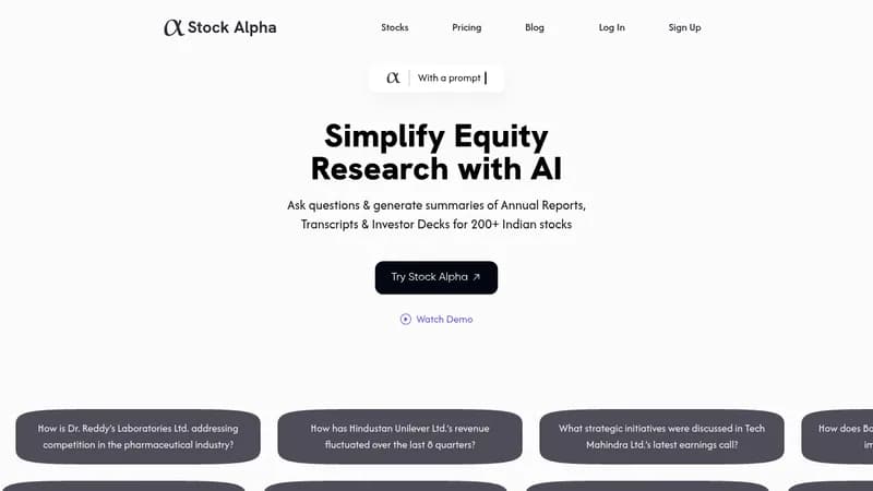 stock alpha website