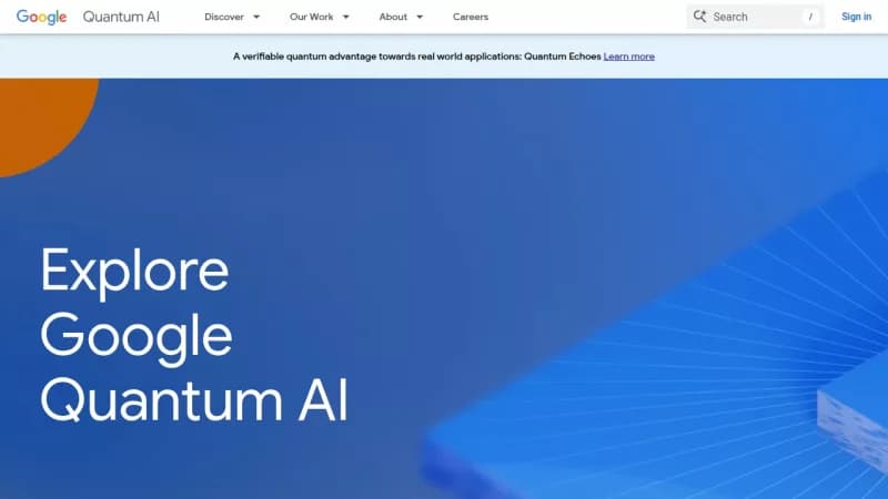 Google Quantum AI screenshot