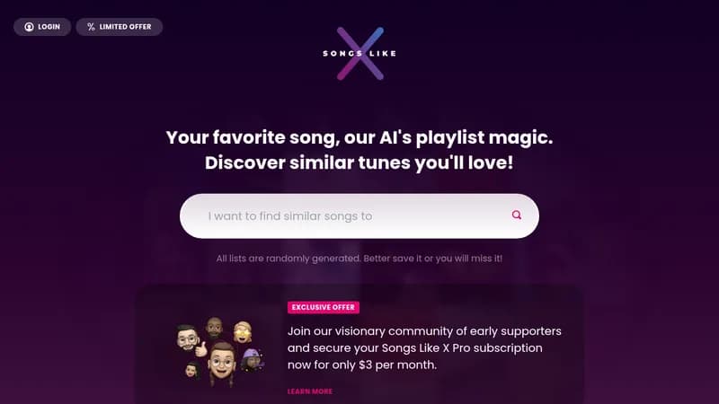 songs like x website