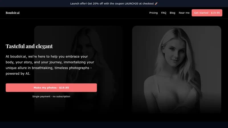 boudoir.ai website