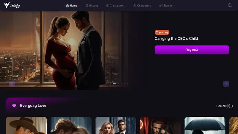 talefy website