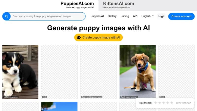 puppies ai website