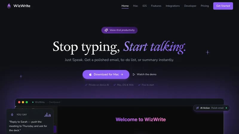 wizwrite website